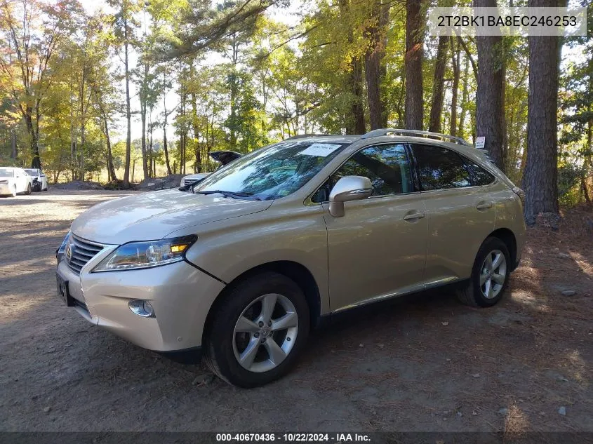 2014 Lexus Rx 350 VIN: 2T2BK1BA8EC246253 Lot: 40670436