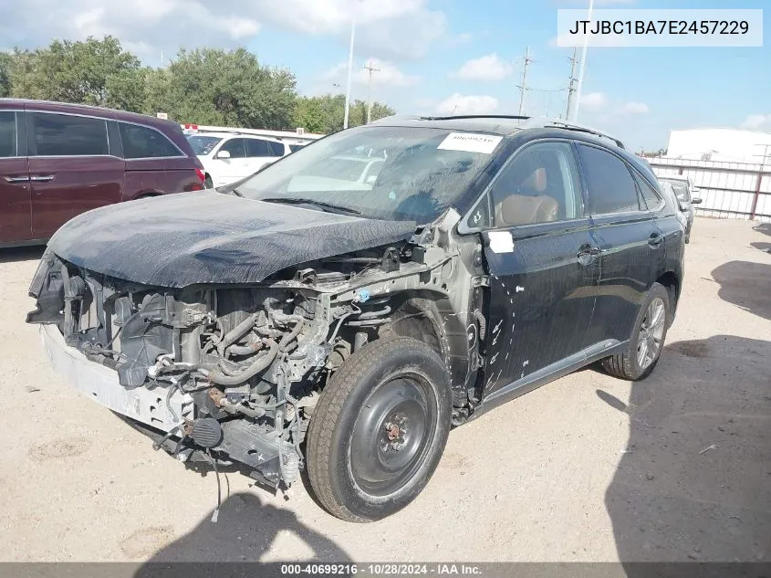 2014 Lexus Rx 450H VIN: JTJBC1BA7E2457229 Lot: 40699216