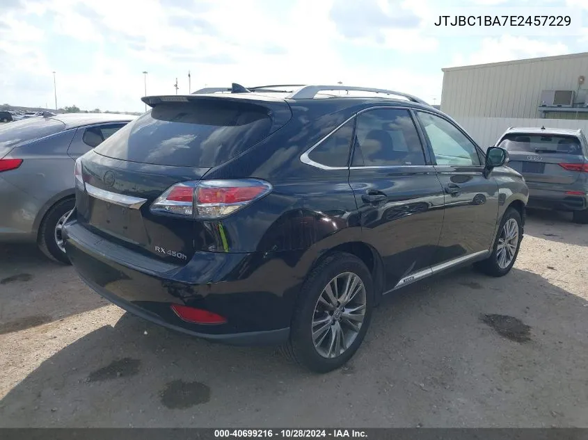 2014 Lexus Rx 450H VIN: JTJBC1BA7E2457229 Lot: 40699216