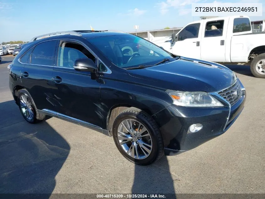 2014 Lexus Rx 350 VIN: 2T2BK1BAXEC246951 Lot: 40715309