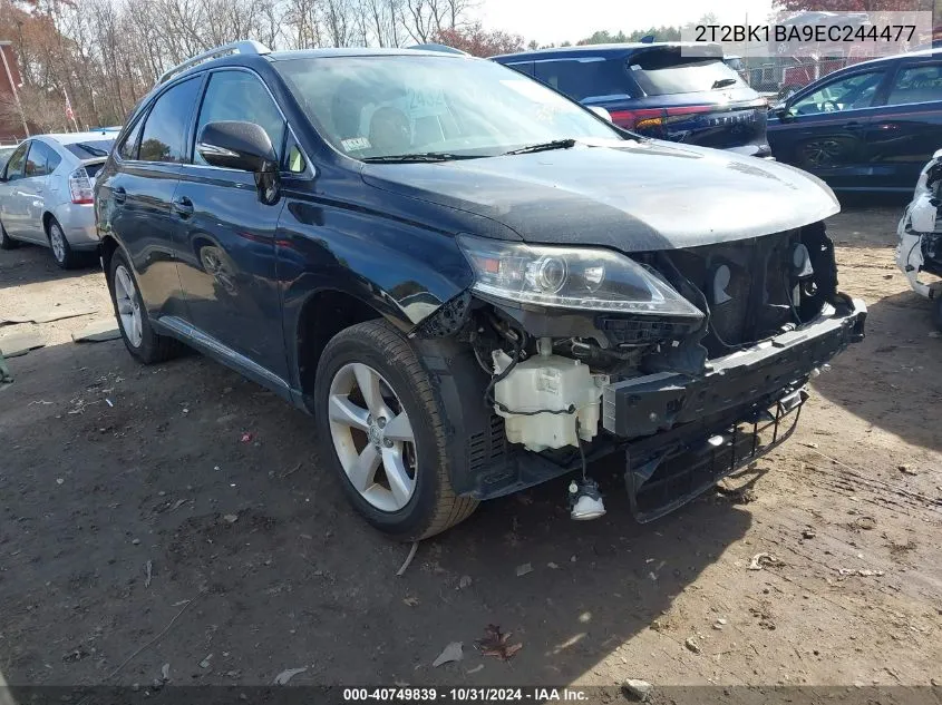 2014 Lexus Rx 350 VIN: 2T2BK1BA9EC244477 Lot: 40749839