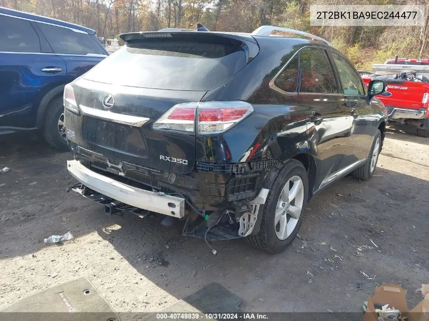 2014 Lexus Rx 350 VIN: 2T2BK1BA9EC244477 Lot: 40749839