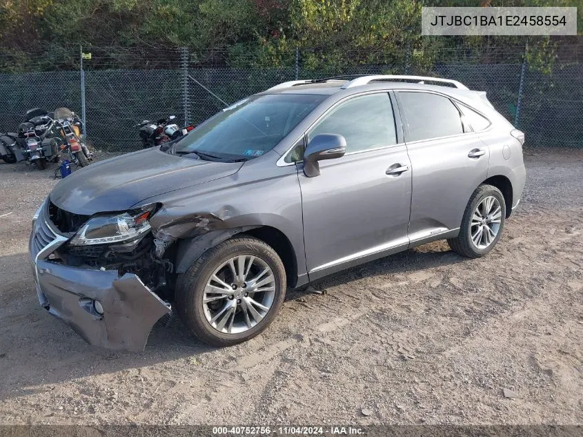 2014 Lexus Rx 450H VIN: JTJBC1BA1E2458554 Lot: 40752756