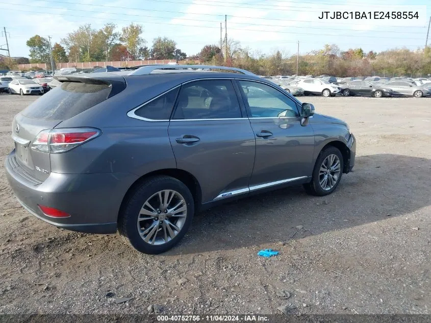 2014 Lexus Rx 450H VIN: JTJBC1BA1E2458554 Lot: 40752756