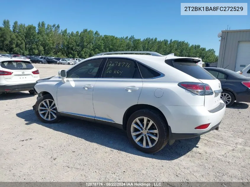 2015 Lexus Rx 350/Base/F Sport VIN: 2T2BK1BA8FC272529 Lot: 12078776