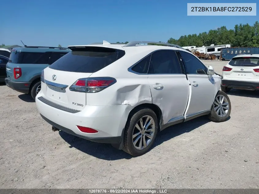 2015 Lexus Rx 350/Base/F Sport VIN: 2T2BK1BA8FC272529 Lot: 12078776