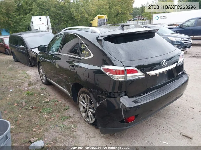 2015 Lexus Rx 350/Base/F Sport VIN: 2T2BK1BAXFC263296 Lot: 12094500