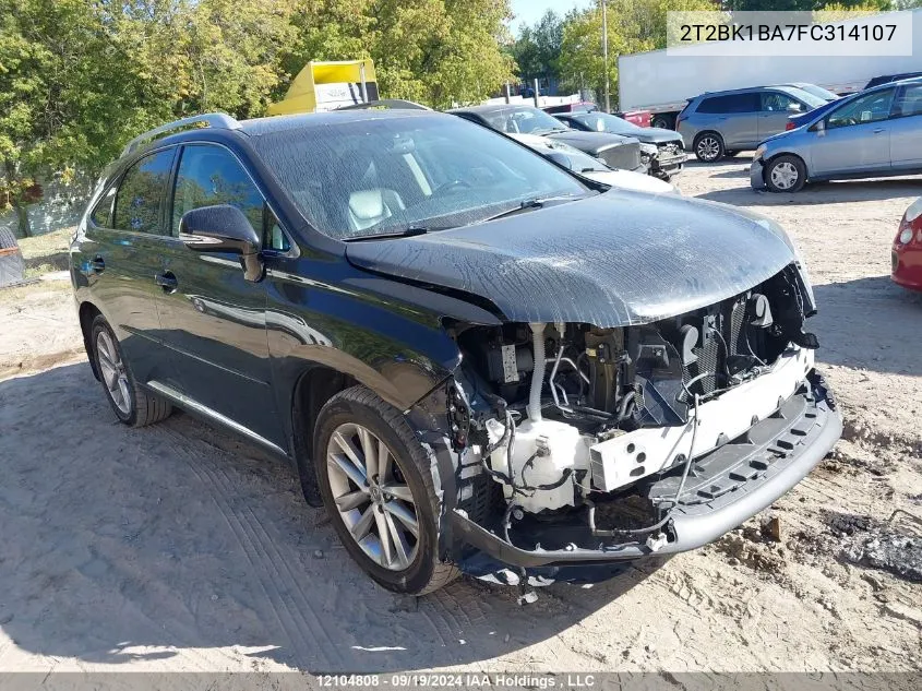 2015 Lexus Rx 350/Base/F Sport VIN: 2T2BK1BA7FC314107 Lot: 12104808