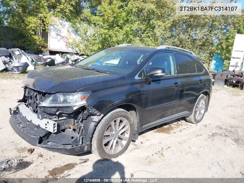 2015 Lexus Rx 350/Base/F Sport VIN: 2T2BK1BA7FC314107 Lot: 12104808