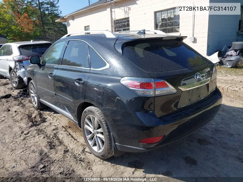 2015 Lexus Rx 350/Base/F Sport VIN: 2T2BK1BA7FC314107 Lot: 12104808