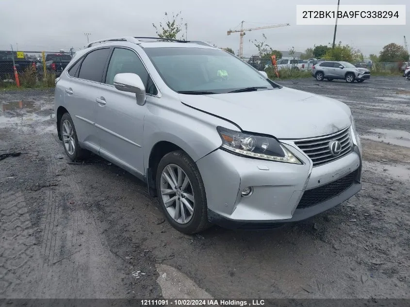 2015 Lexus Rx 350 Sportdesign VIN: 2T2BK1BA9FC338294 Lot: 12111091