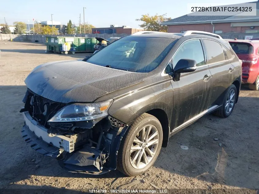 2015 Lexus Rx 350 Sportdesign VIN: 2T2BK1BA1FC254325 Lot: 12114799