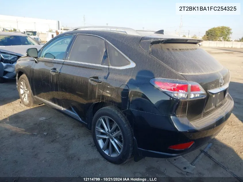 2015 Lexus Rx 350 Sportdesign VIN: 2T2BK1BA1FC254325 Lot: 12114799