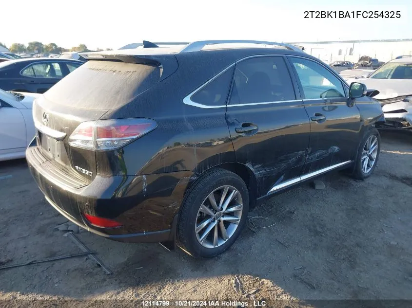 2015 Lexus Rx 350 Sportdesign VIN: 2T2BK1BA1FC254325 Lot: 12114799