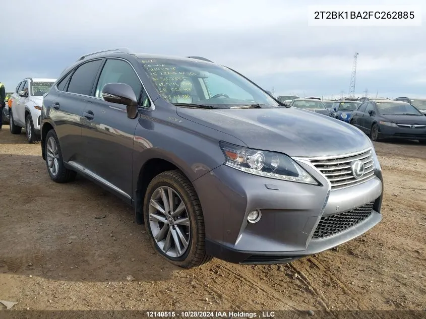 2015 Lexus Rx 350 Sportdesign VIN: 2T2BK1BA2FC262885 Lot: 12140515