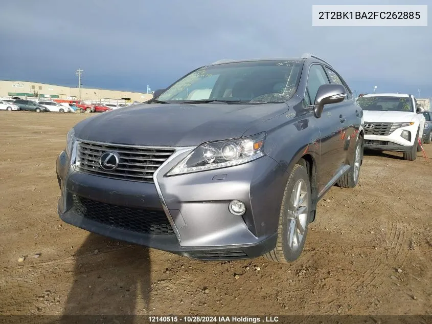 2015 Lexus Rx 350 Sportdesign VIN: 2T2BK1BA2FC262885 Lot: 12140515