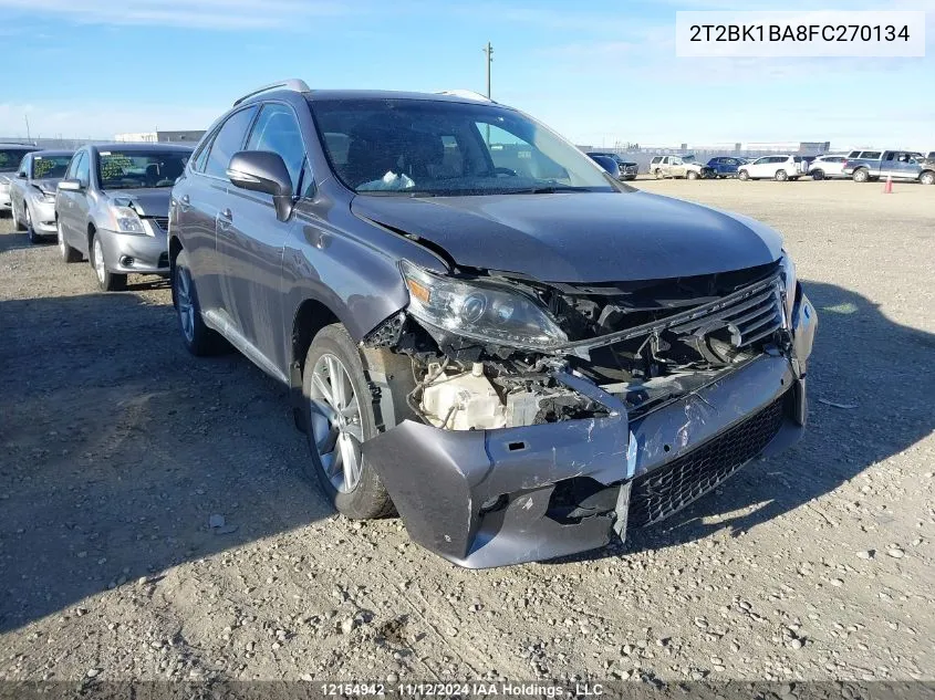 2015 Lexus Rx 350/Base/F Sport VIN: 2T2BK1BA8FC270134 Lot: 12154942