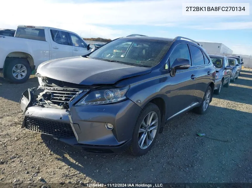 2015 Lexus Rx 350/Base/F Sport VIN: 2T2BK1BA8FC270134 Lot: 12154942