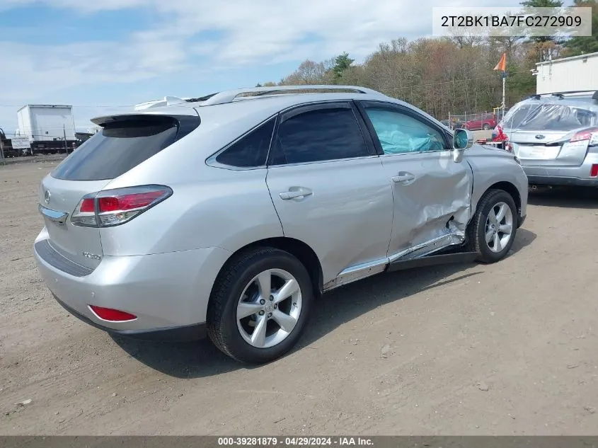 2015 Lexus Rx 350 VIN: 2T2BK1BA7FC272909 Lot: 39281879