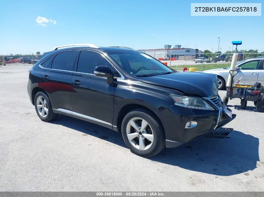 2015 Lexus Rx 350 VIN: 2T2BK1BA6FC257818 Lot: 39515080