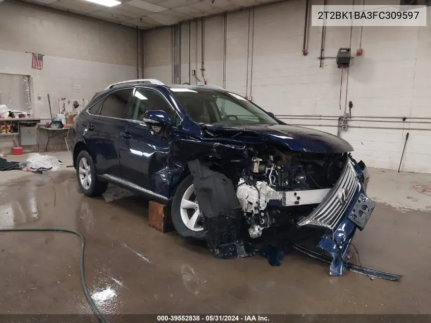 2015 Lexus Rx 350 VIN: 2T2BK1BA3FC309597 Lot: 39552838