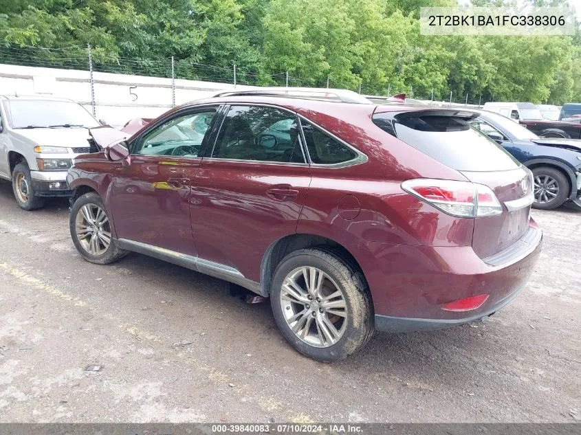 2015 Lexus Rx 350 VIN: 2T2BK1BA1FC338306 Lot: 39840083