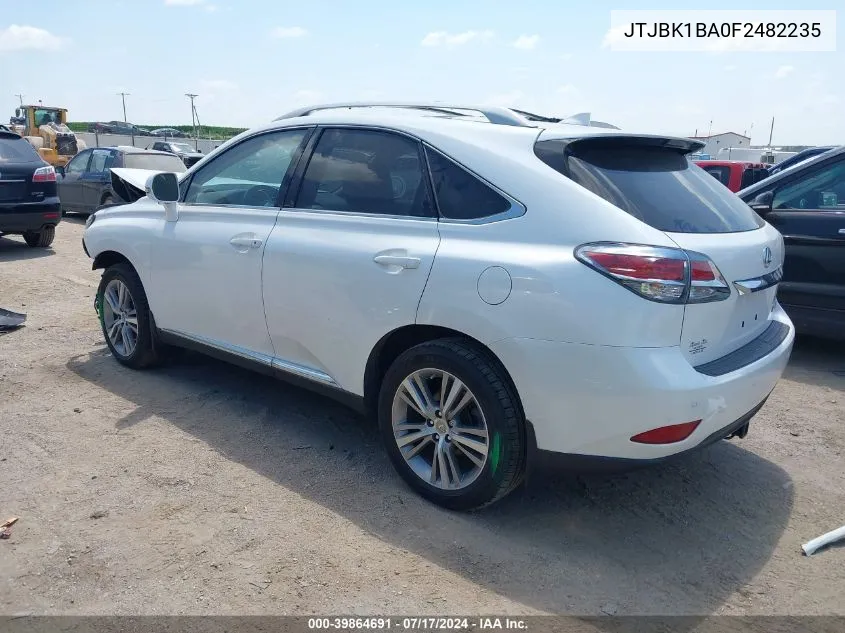 2015 Lexus Rx 350 VIN: JTJBK1BA0F2482235 Lot: 39864691