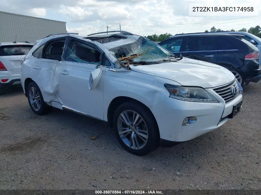 2T2ZK1BA3FC174958 2015 Lexus Rx 350