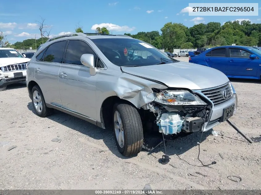 2015 Lexus Rx 350 VIN: 2T2BK1BA2FC296504 Lot: 39892249