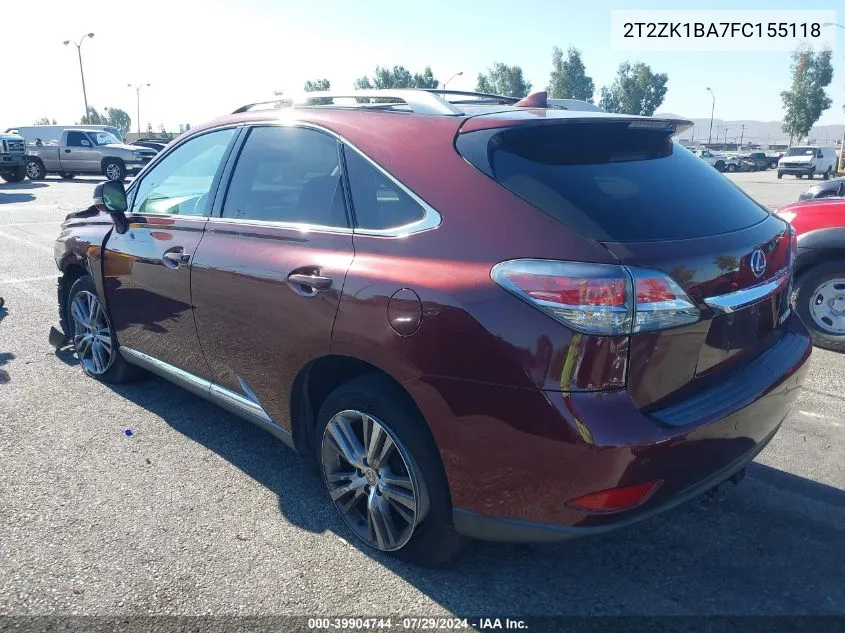 2T2ZK1BA7FC155118 2015 Lexus Rx 350