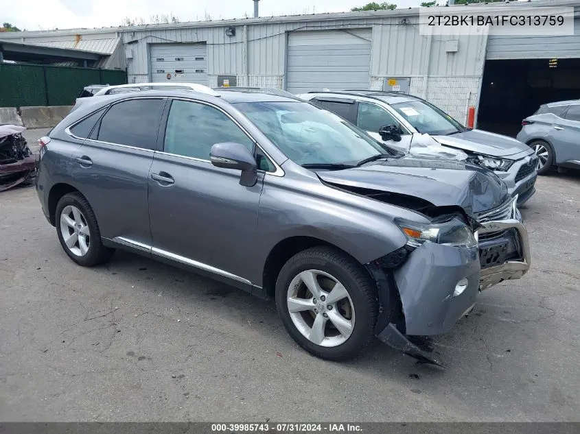 2015 Lexus Rx 350 VIN: 2T2BK1BA1FC313759 Lot: 39985743