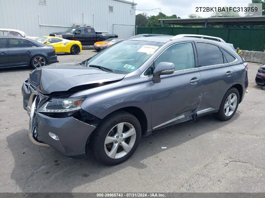 2015 Lexus Rx 350 VIN: 2T2BK1BA1FC313759 Lot: 39985743