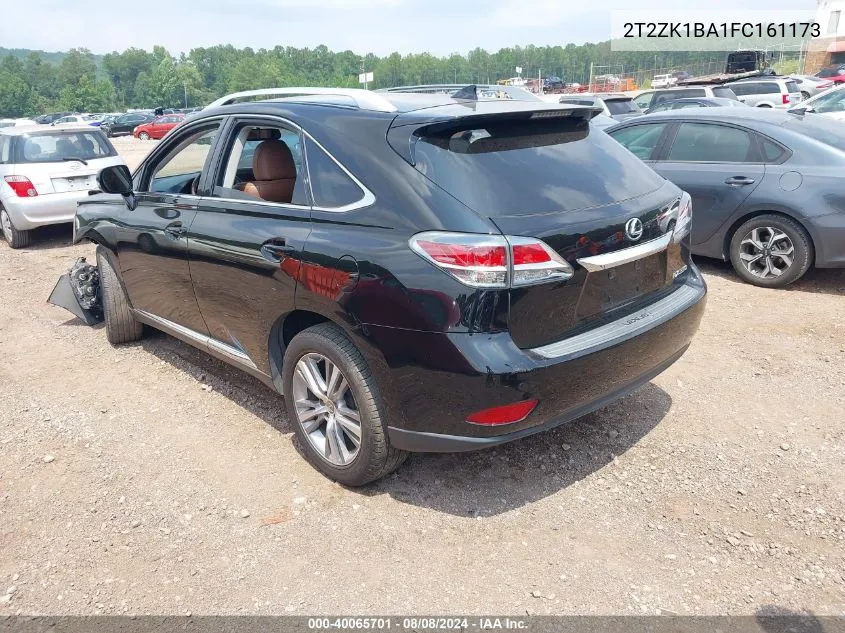 2015 Lexus Rx 350 VIN: 2T2ZK1BA1FC161173 Lot: 40065701