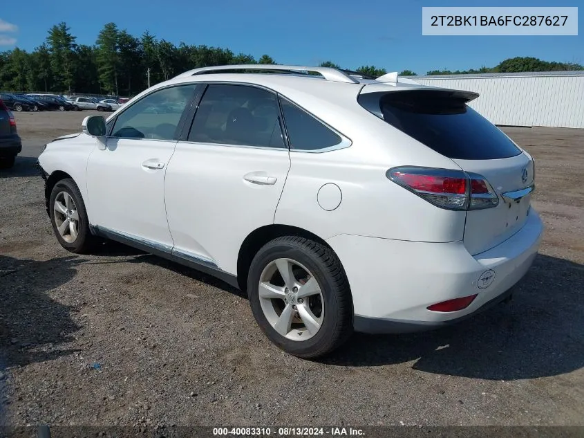 2015 Lexus Rx 350 VIN: 2T2BK1BA6FC287627 Lot: 40083310