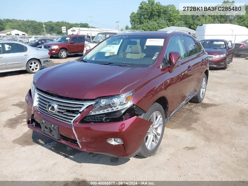 2T2BK1BA3FC285480 2015 Lexus Rx 350