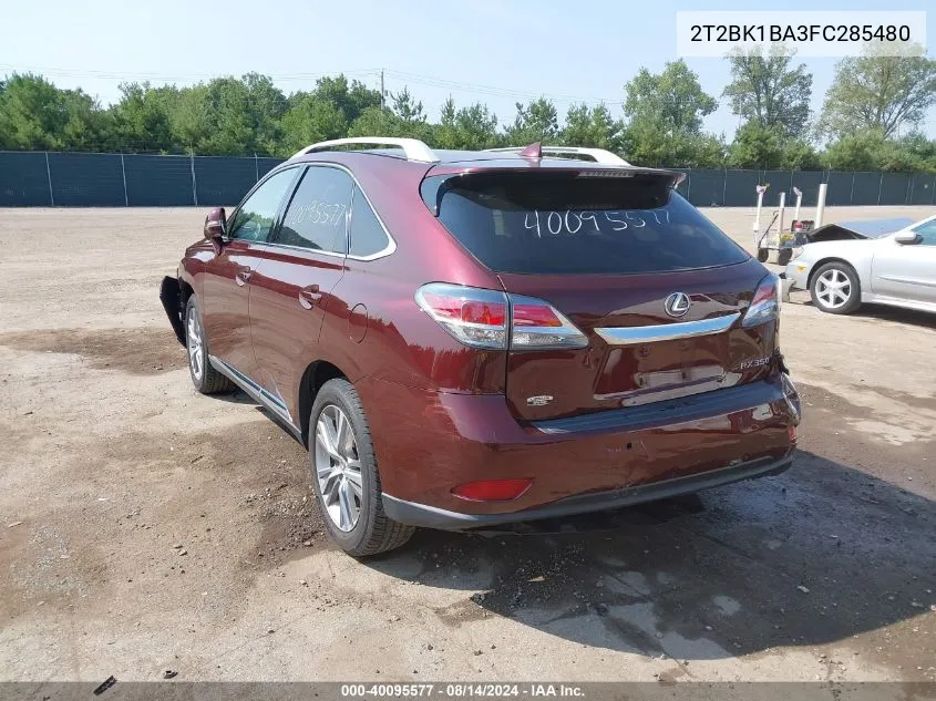 2T2BK1BA3FC285480 2015 Lexus Rx 350