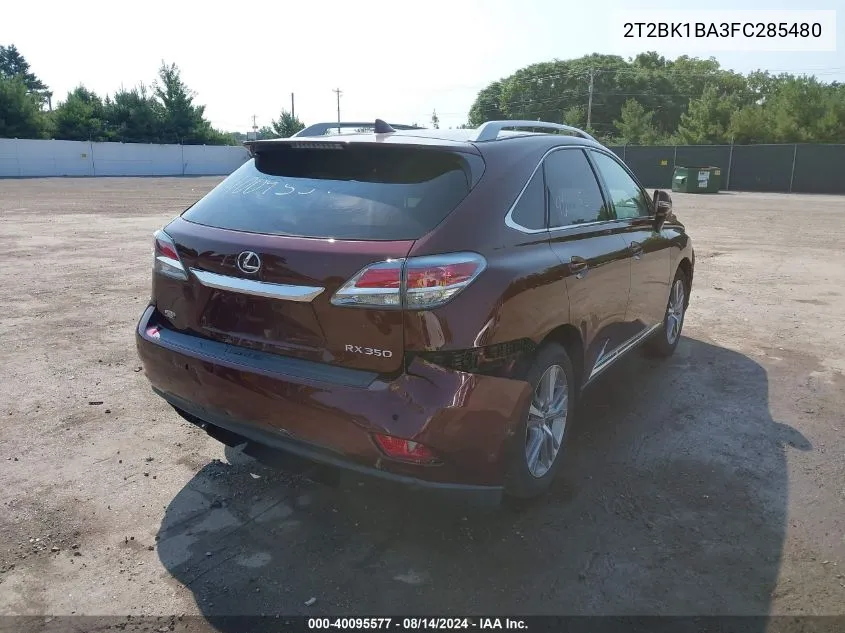 2T2BK1BA3FC285480 2015 Lexus Rx 350