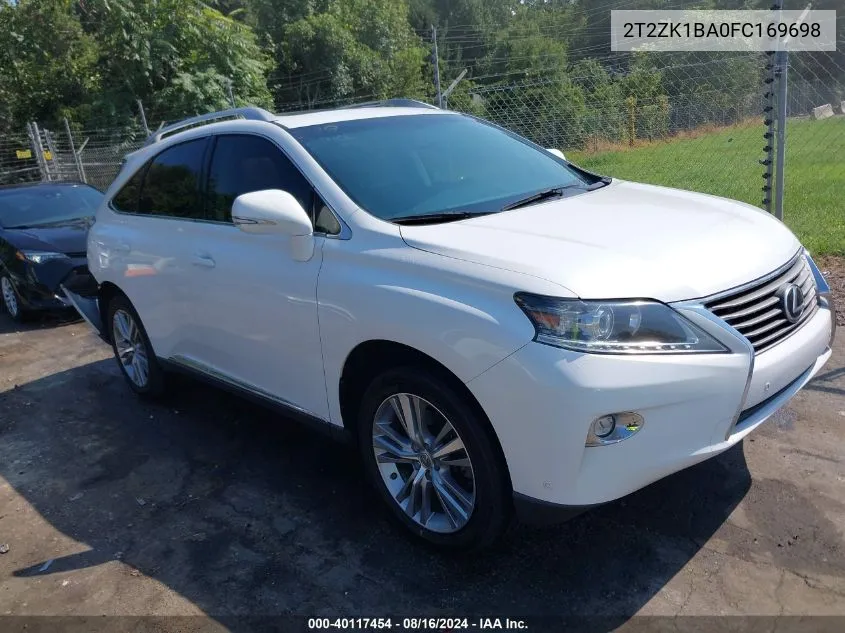 2T2ZK1BA0FC169698 2015 Lexus Rx 350