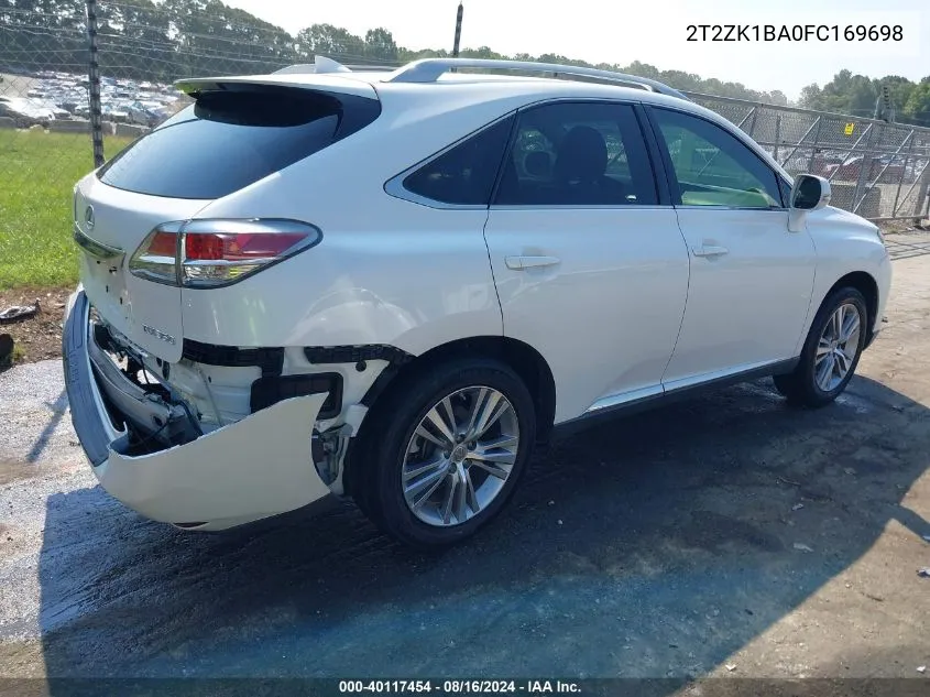 2T2ZK1BA0FC169698 2015 Lexus Rx 350