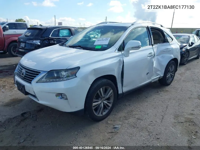 2015 Lexus Rx 350 VIN: 2T2ZK1BA8FC177130 Lot: 40126545