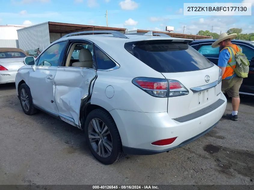 2015 Lexus Rx 350 VIN: 2T2ZK1BA8FC177130 Lot: 40126545