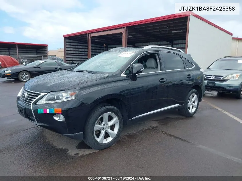 2015 Lexus Rx 350 VIN: JTJZK1BA8F2425358 Lot: 40136721