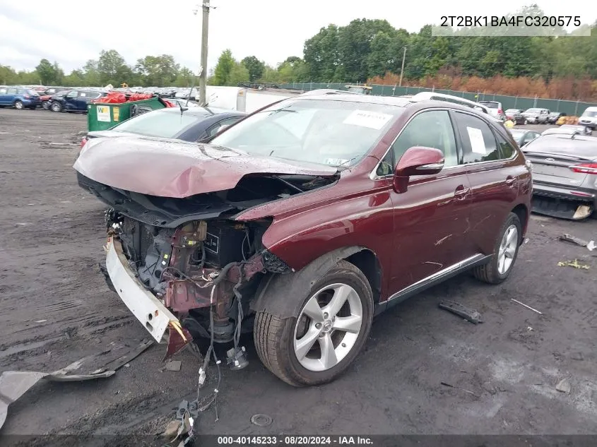 2T2BK1BA4FC320575 2015 Lexus Rx 350/Base/F Sport