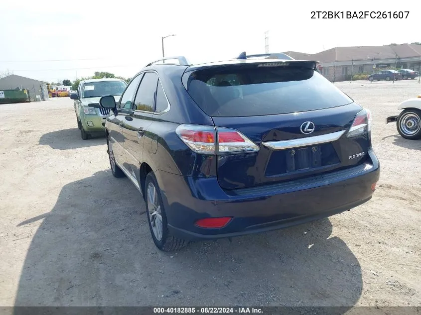 2T2BK1BA2FC261607 2015 Lexus Rx 350