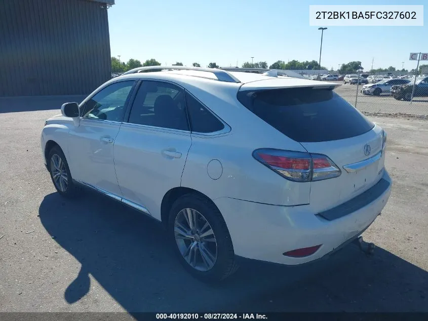 2015 Lexus Rx 350 VIN: 2T2BK1BA5FC327602 Lot: 40192010