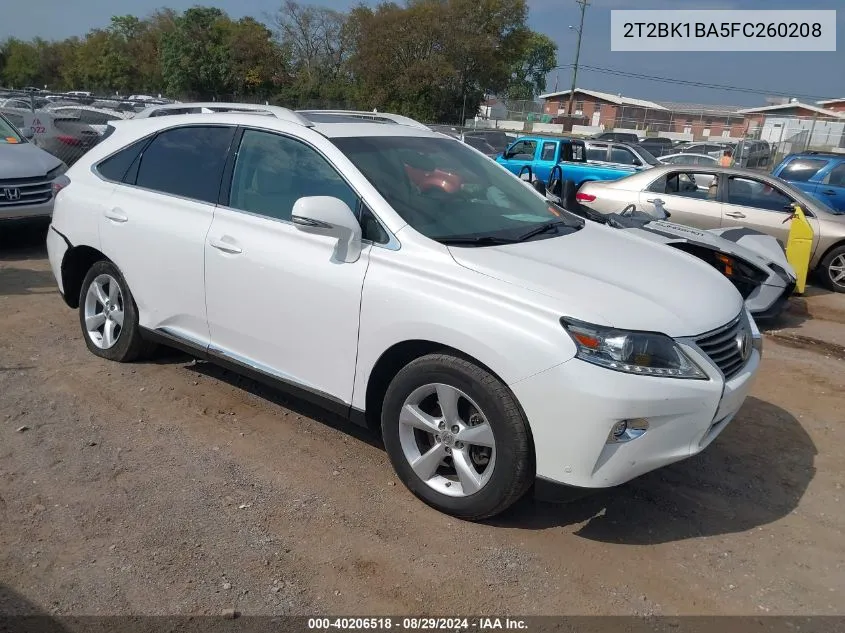 2T2BK1BA5FC260208 2015 Lexus Rx 350