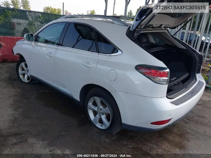 2T2BK1BAXFC305515 2015 Lexus Rx 350