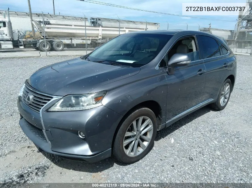 2T2ZB1BAXFC003737 2015 Lexus Rx 450H