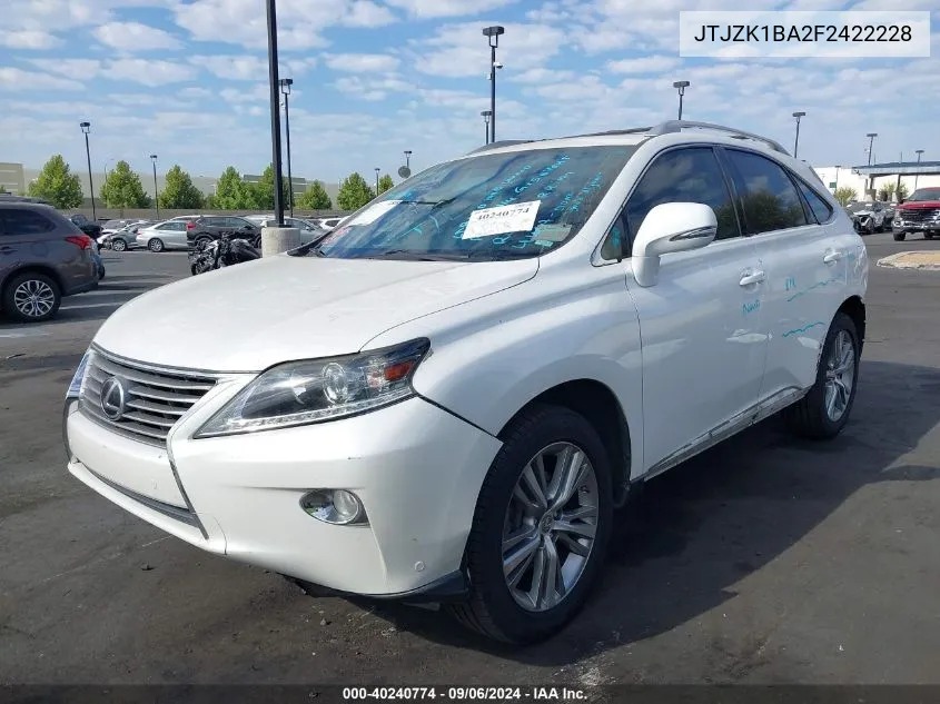 JTJZK1BA2F2422228 2015 Lexus Rx 350