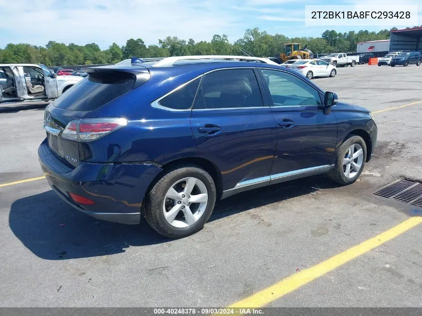 2T2BK1BA8FC293428 2015 Lexus Rx 350